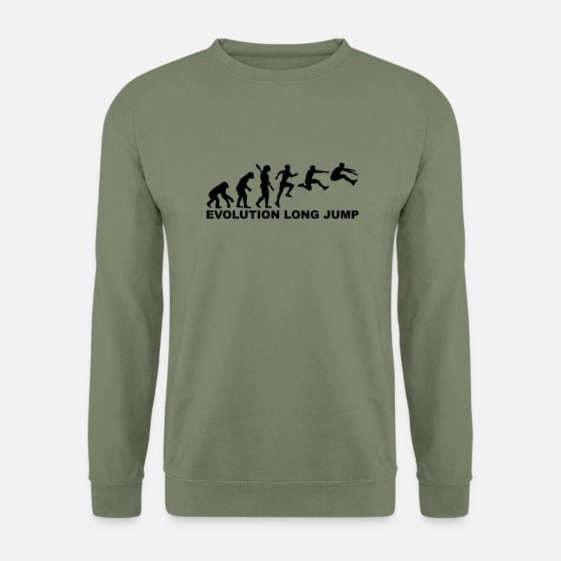 Evolution Long jump - Sweat-shirt Unisexe - vert militaire