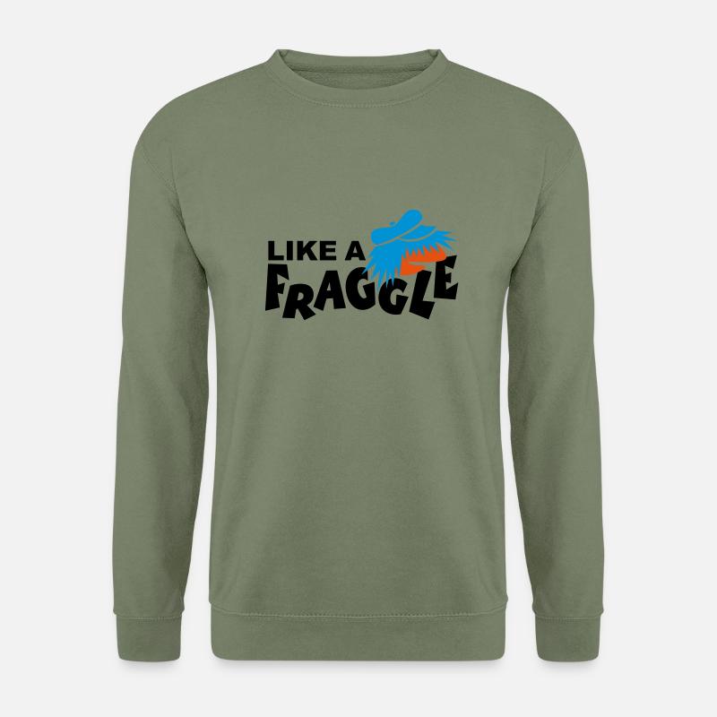 LIKE A FRAGGLE - Unisex Pullover - Armeegrün