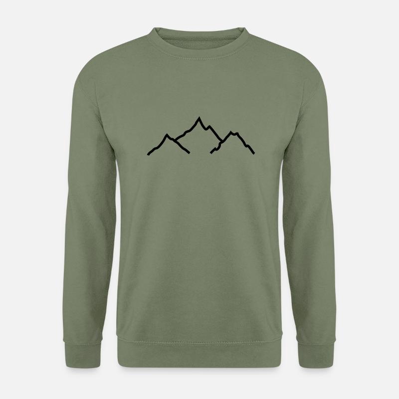 Berge - Unisex Pullover - Armeegrün