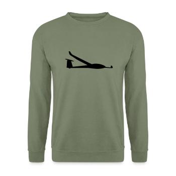 Ls8 - Unisex Sweatshirt - army green - Front - Alina (178cm) & Michal (187cm)