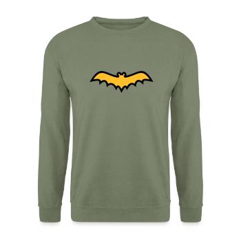 Chauve-souris - Sweat-shirt Unisexe - vert militaire - Devant - Alina (178cm) & Michal (187cm)
