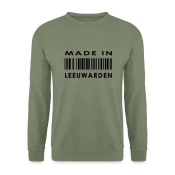 madein nl 19 leeuwarden - Unisex Pullover - Armeegrün - Vorne - Alina (178cm) & Michal (187cm)