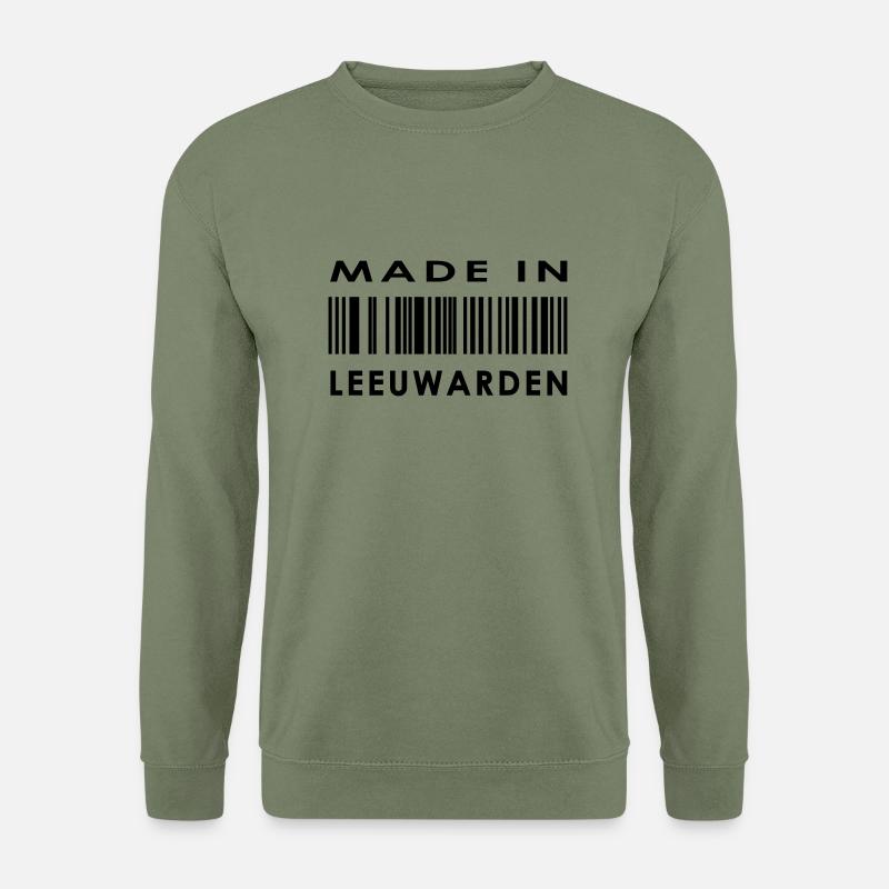 madein nl 19 leeuwarden - Unisex Pullover - Armeegrün
