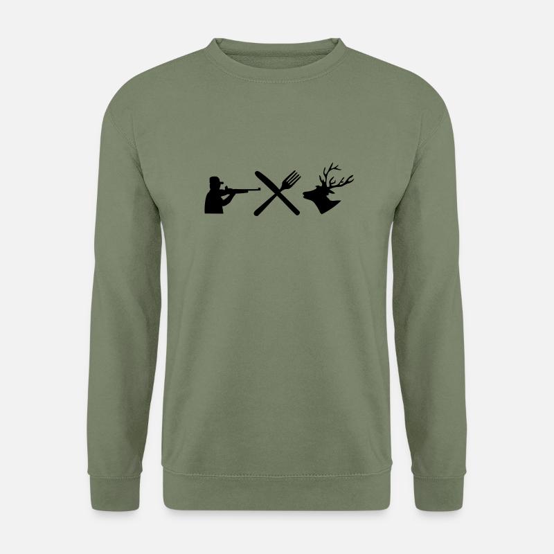 jagen fun - Unisex Pullover - Armeegrün