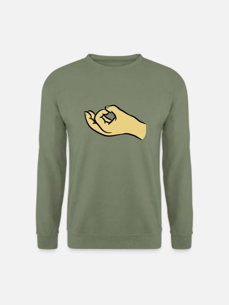 Hands asshole hole - Unisex Sweatshirt - army green