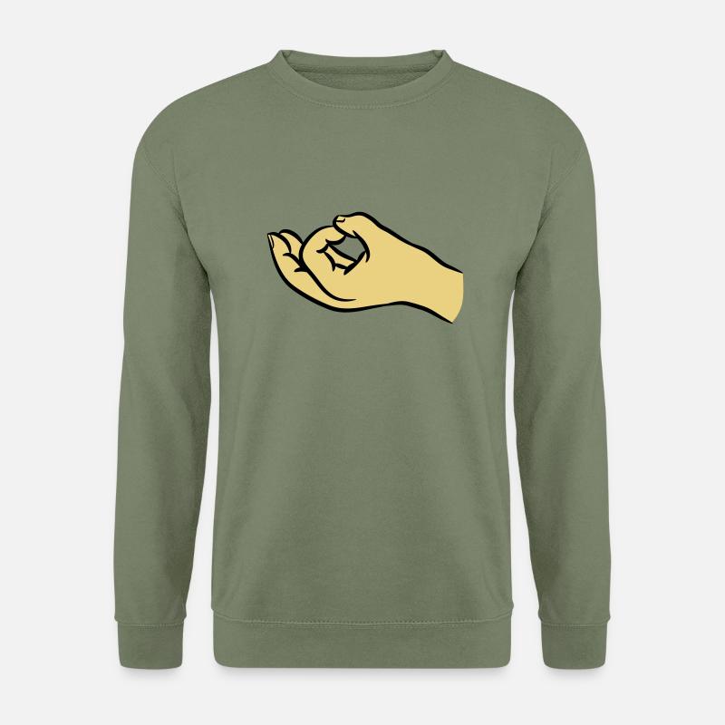 Hands asshole hole - Unisex Sweatshirt - army green