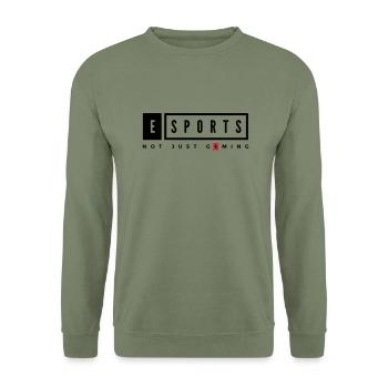 esports gaming - Unisex Pullover - Armeegrün - Vorne - Alina (178cm) & Michal (187cm)