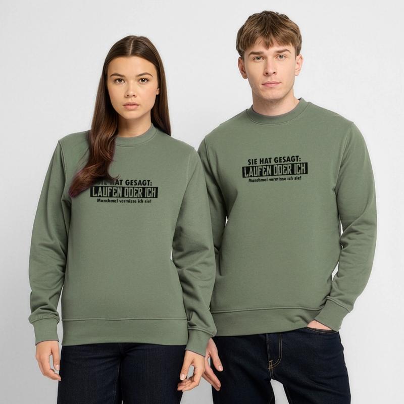 laufen oder ich Unisex Pullover