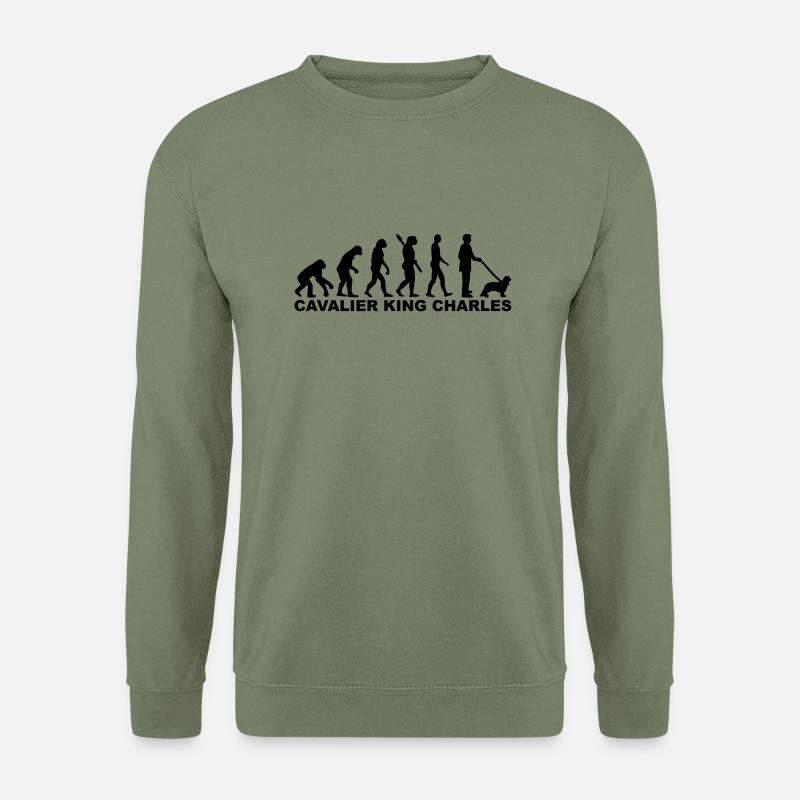 Cavalier King Charles - Sweat-shirt Unisexe - vert militaire