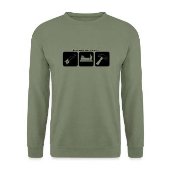 Handwerker Werkzeug Hammer Handwerk Schrauber - Unisex Pullover - Armeegrün - Vorne - Alina (178cm) & Michal (187cm)