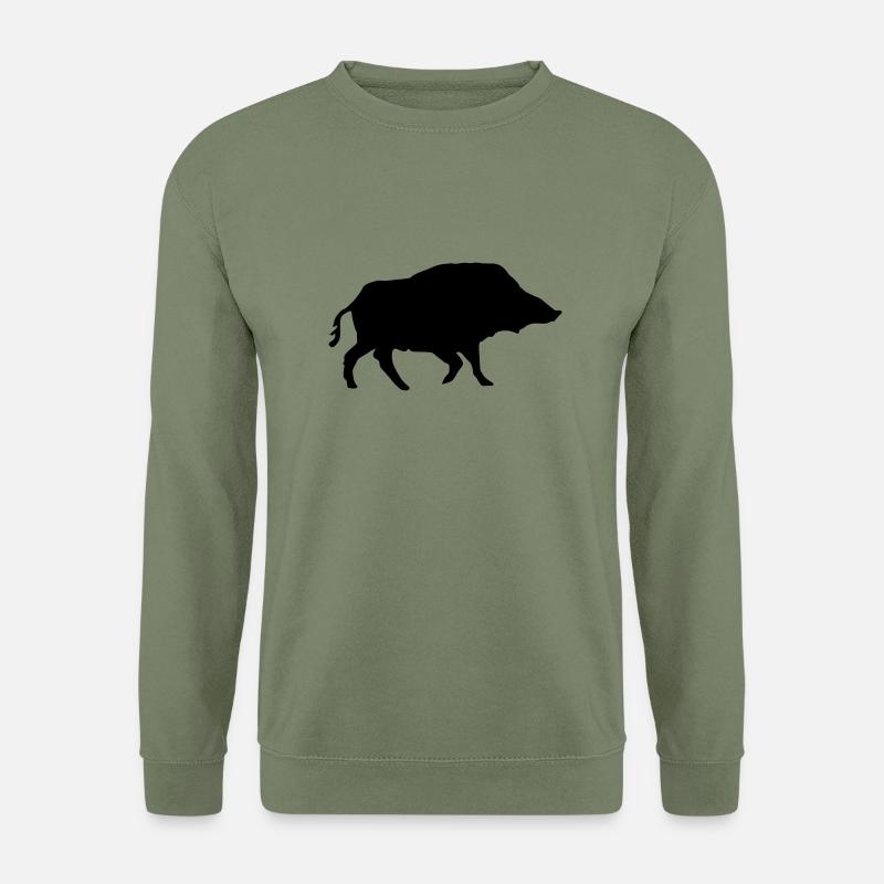Wildschwein - Unisex Pullover - Armeegrün