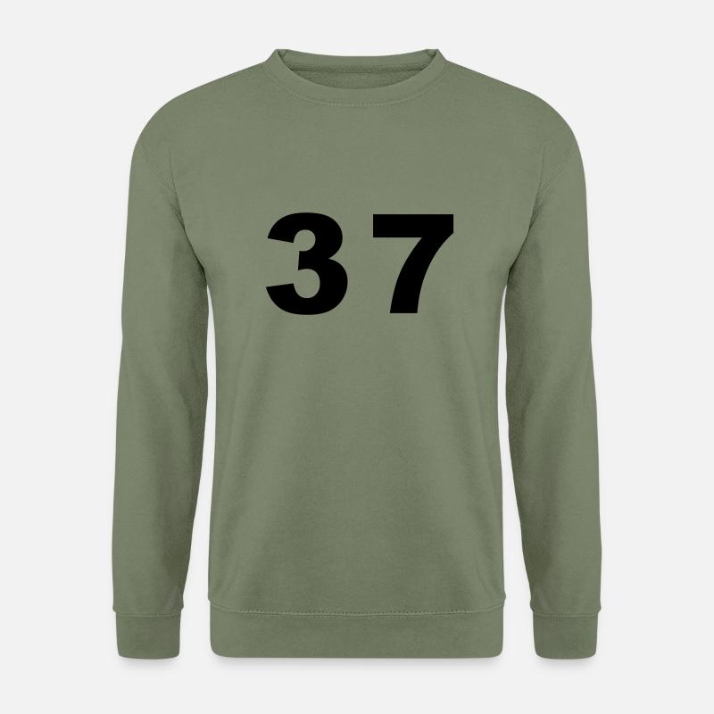 Number - 37 - siebenunddreißig - Unisex Pullover - Armeegrün