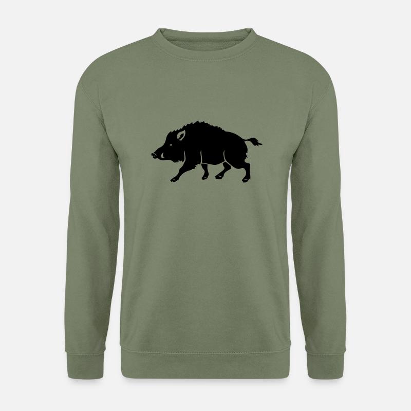 Wildschwein - Unisex Pullover - Armeegrün