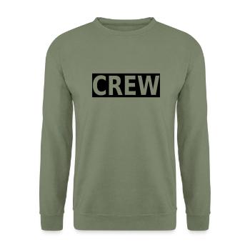crew - Unisex Pullover - Armeegrün - Vorne - Alina (178cm) & Michal (187cm)