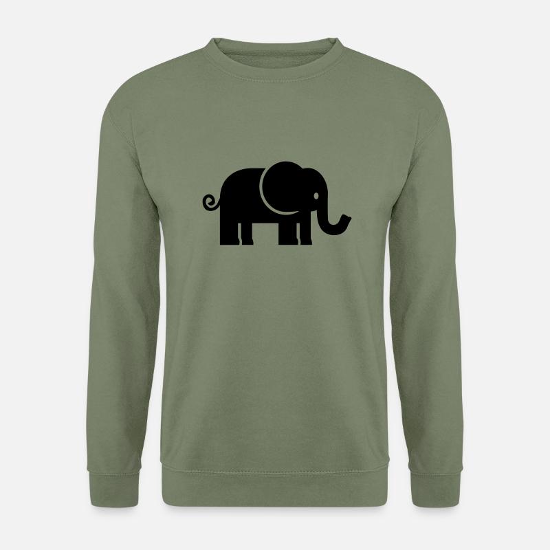 Éléphant - Sweat-shirt Unisexe - vert militaire