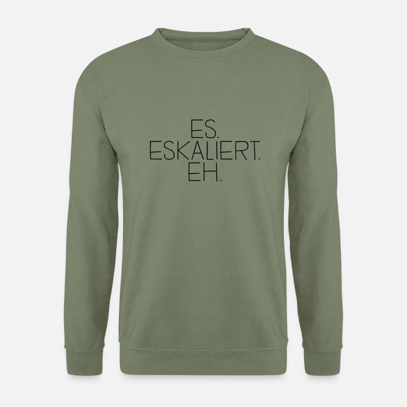 es. eskaliert. eh. - Unisex Pullover - Armeegrün