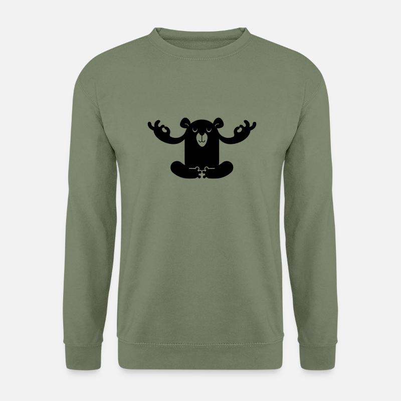 yoga - Sweat-shirt Unisexe - vert militaire