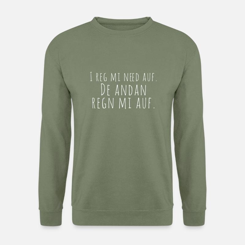 Bayer - i reg mi need auf - Unisex Pullover - Armeegrün