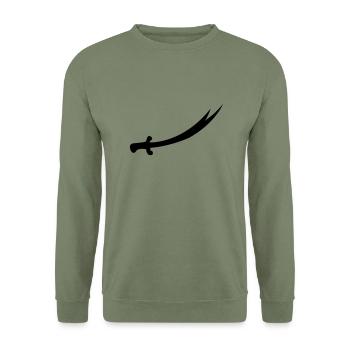 Hz Ali Kilinc - Unisex Sweatshirt - army green - Front - Alina (178cm) & Michal (187cm)