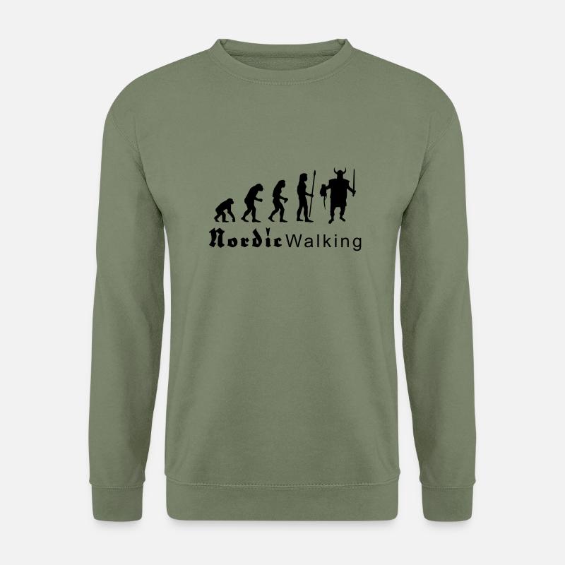 evolution_nordicwalking1 - Unisex Sweatshirt - army green