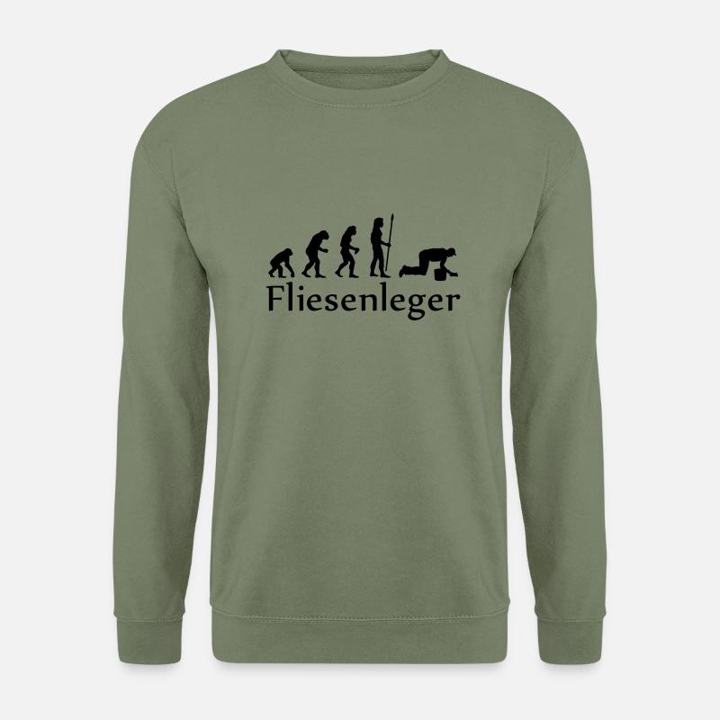 evolution_fliesenleger - Sweat-shirt Unisexe - vert militaire