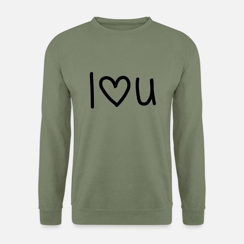 I Lovee You - Unisex Pullover - Armeegrün