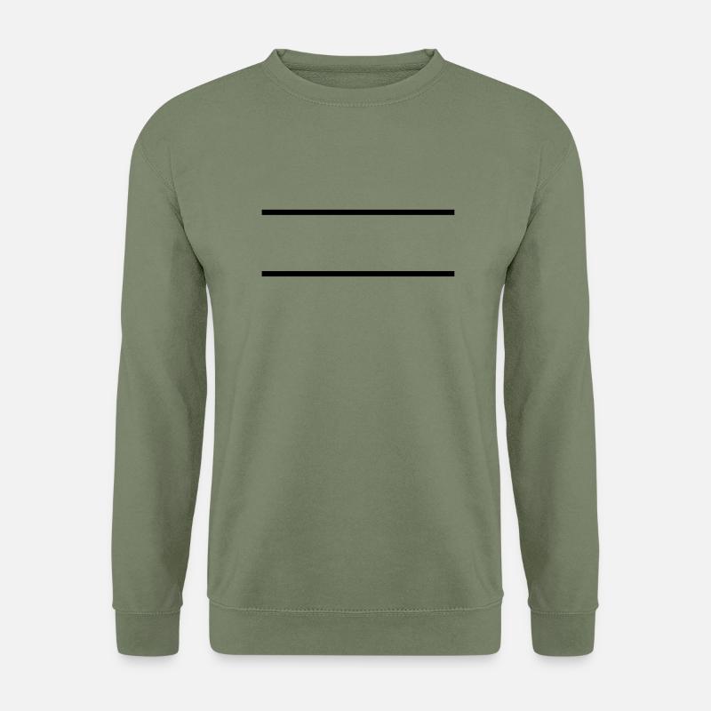 Striche - Unisex Pullover - Armeegrün
