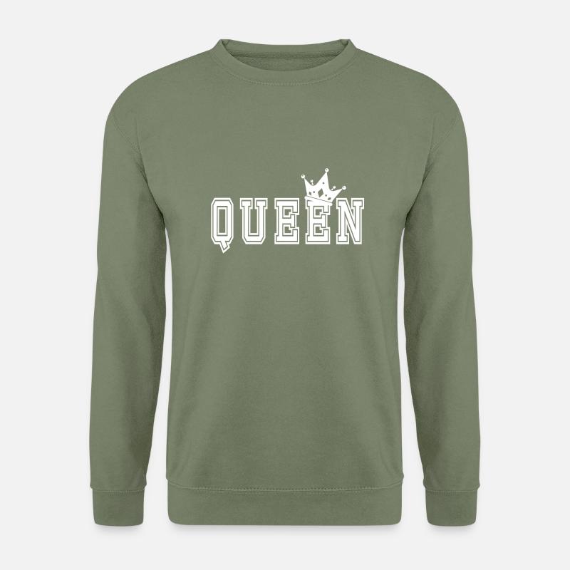 Queen Vorderseite - Unisex Pullover - Armeegrün