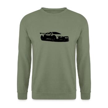Balances sport R8 - Sweat-shirt Unisexe - vert militaire - Devant - Alina (178cm) & Michal (187cm)