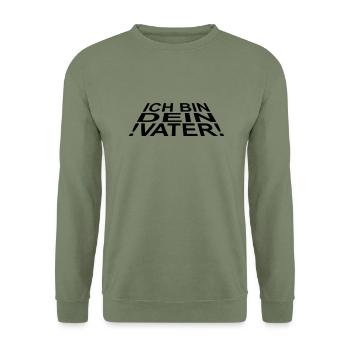 je suis ton père - Sweat-shirt Unisexe - vert militaire - Devant - Alina (178cm) & Michal (187cm)