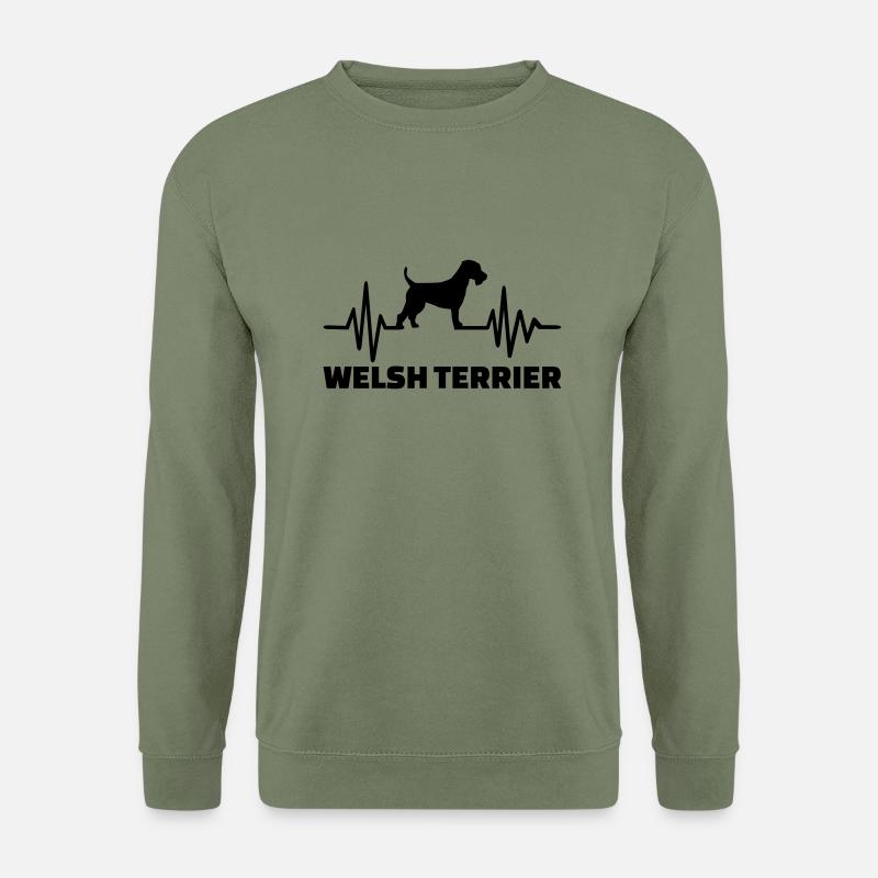 Welsh Terrier - Unisex Pullover - Armeegrün