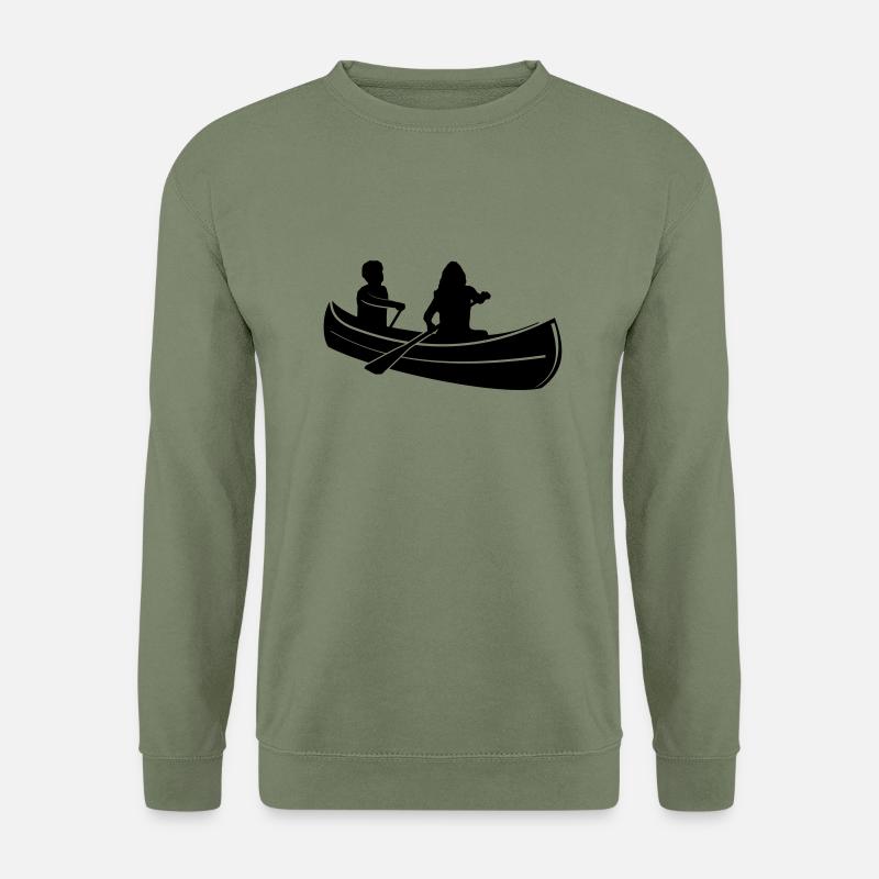 Freizeit - Kanu Paddeln - Unisex Pullover - Armeegrün