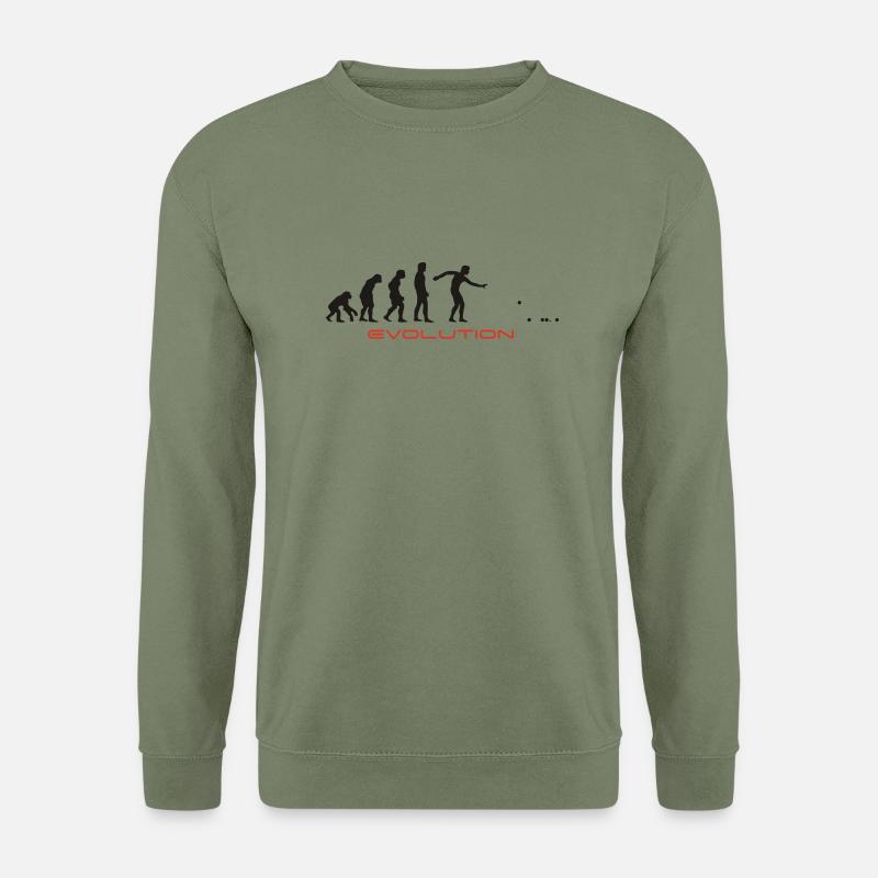 Eigelb Pétanque-T-Shirts - Unisex Pullover - Armeegrün