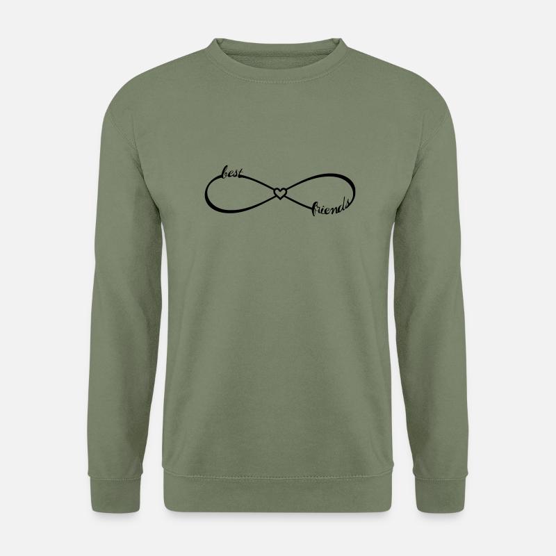 Für beste Freunde Freundinnen / Unendlichkeit - Unisex Pullover - Armeegrün