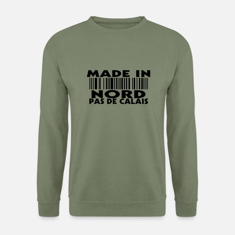 made in NORD PAS DE CALAIS (1c) - Sweat-shirt Unisexe - vert militaire