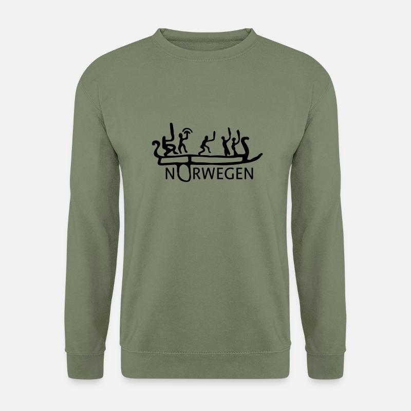 Norwegen - Unisex Pullover - Armeegrün