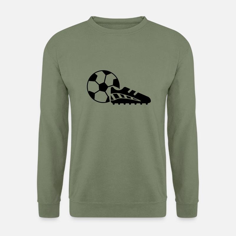 fussballschuh fussball ball - Unisex Pullover - Armeegrün