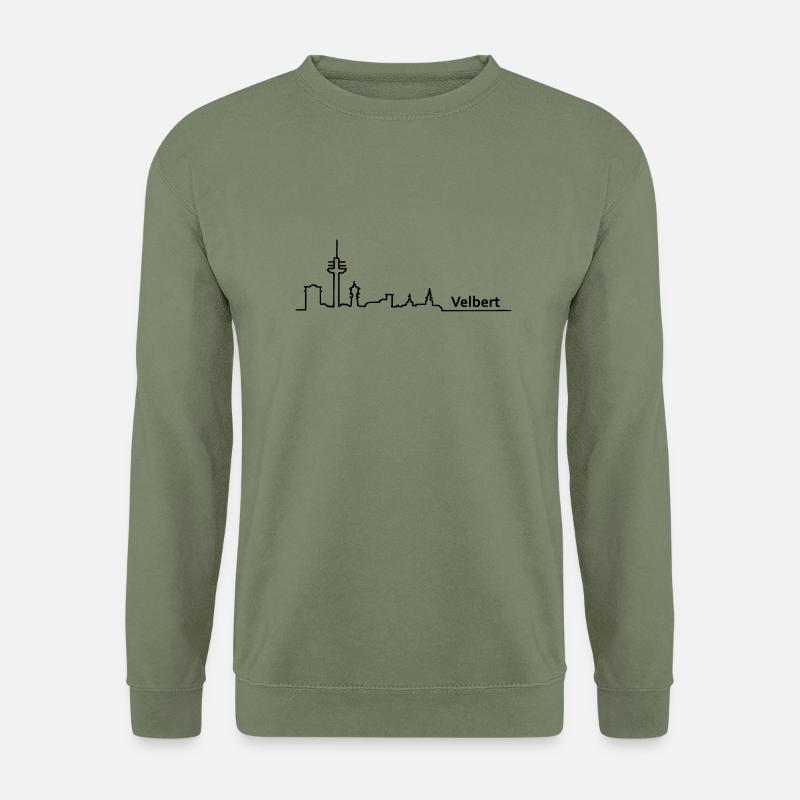 Velbert skyline - Unisex Sweatshirt - army green