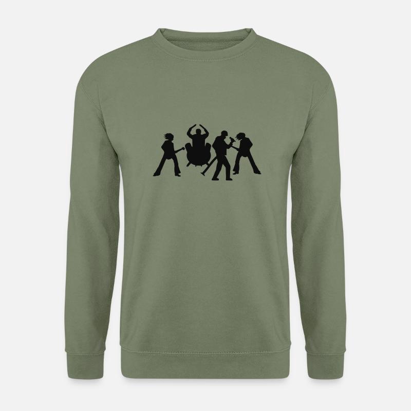 Rock Band Gruppe Musiker - Unisex Pullover - Armeegrün