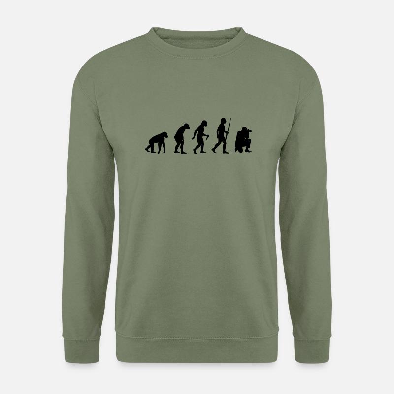 Photographer evolution - Unisex Pullover - Armeegrün