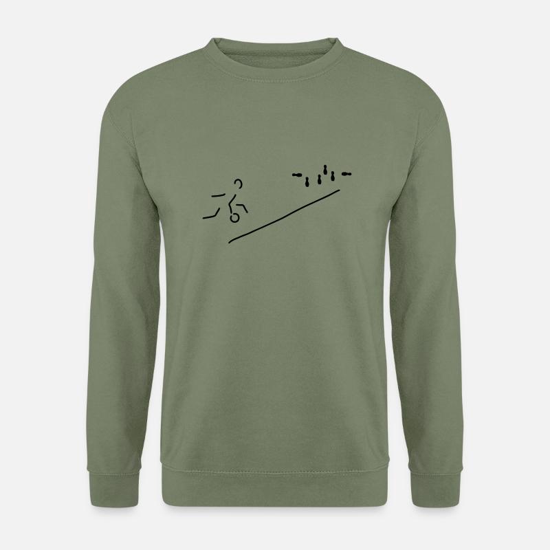 kegeln alle neune - Unisex Pullover - Armeegrün