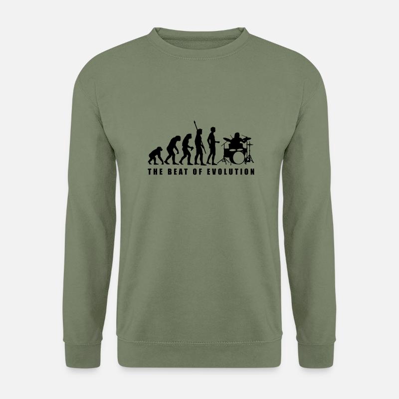 evolution_drummer_c_1c - Sweat-shirt Unisexe - vert militaire