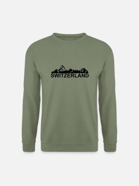 switzerland - schweiz - suisse - svizzera - Unisex Pullover - Armeegrün
