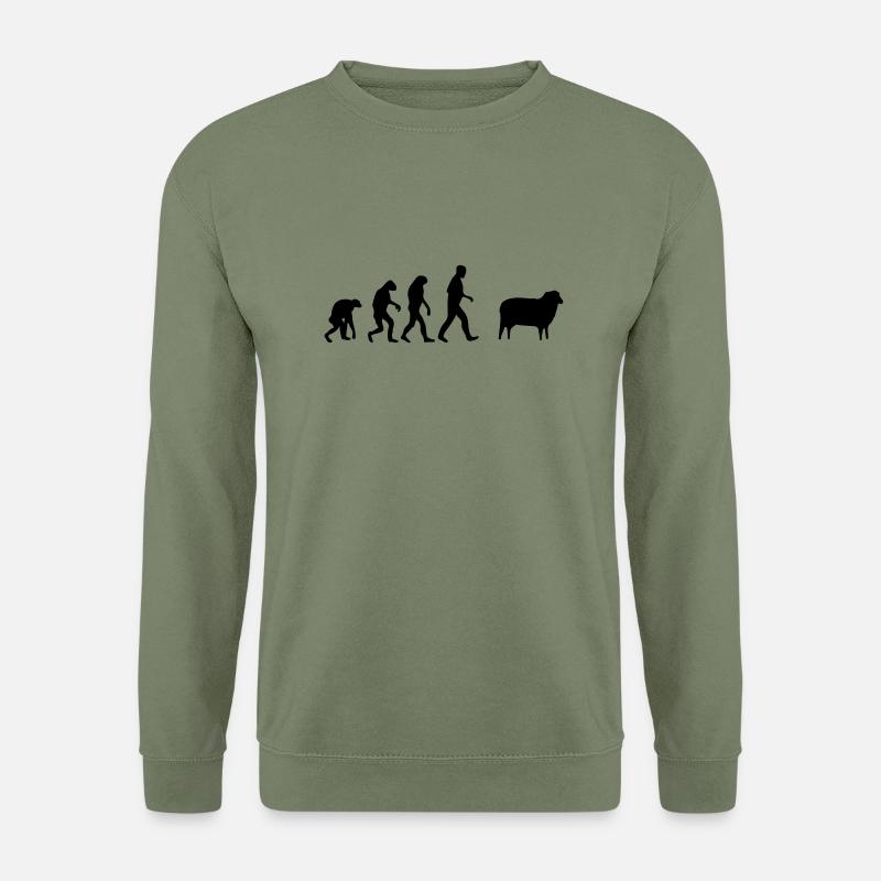 sheep evolution - Unisex Sweatshirt - army green