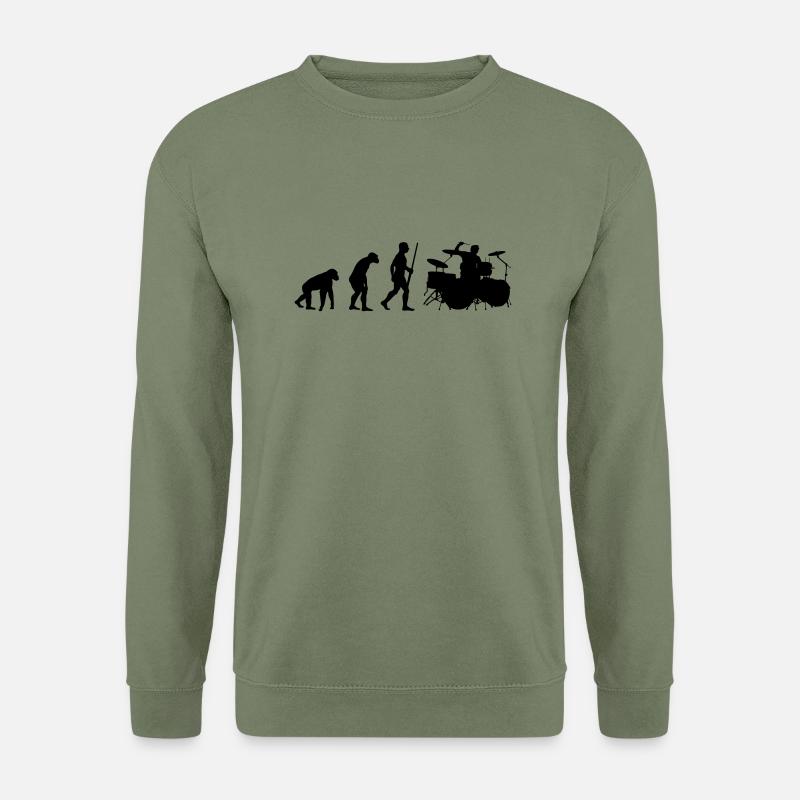 Drummer Evolution - Sweat-shirt Unisexe - vert militaire