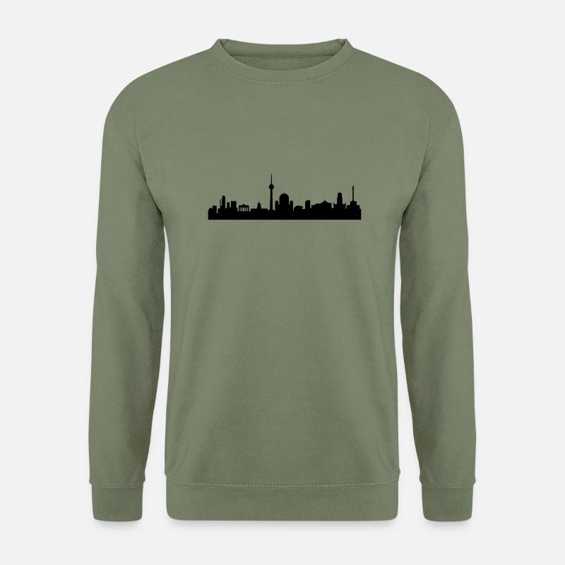 Skyline Berlin - Unisex Pullover - Armeegrün