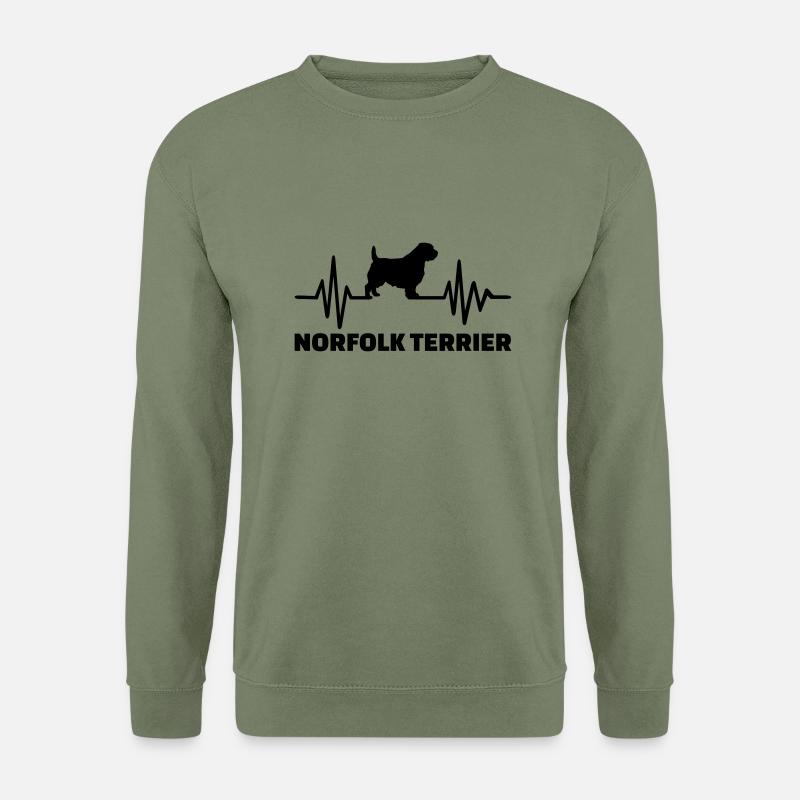Norfolk Terrier - Unisex Pullover - Armeegrün