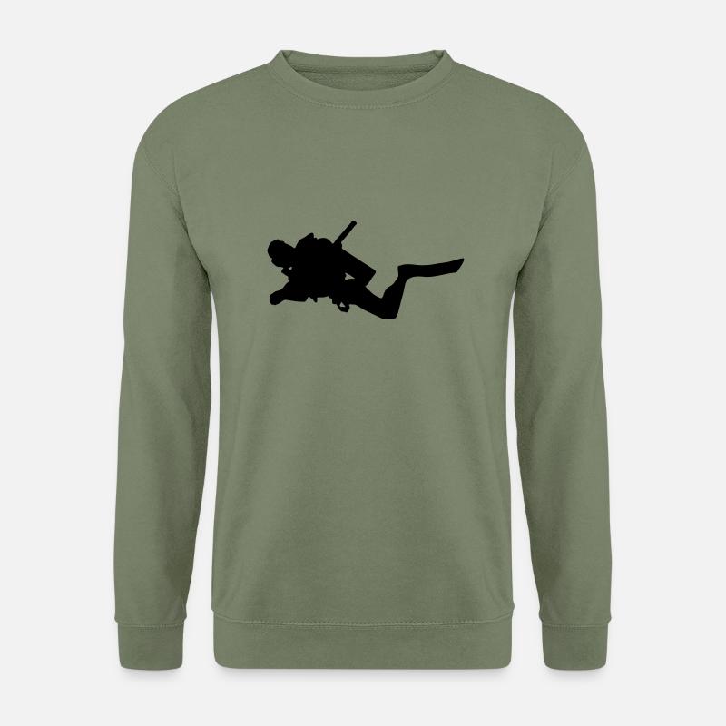 Taucher Tauchen - Unisex Pullover - Armeegrün