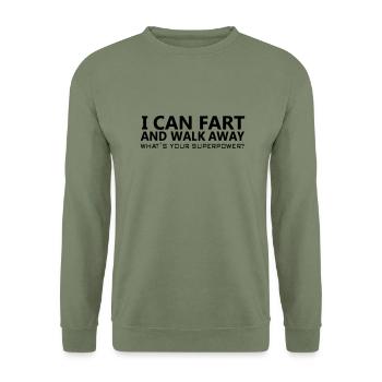 I can drive. - Unisex Sweatshirt - army green - Front - Alina (178cm) & Michal (187cm)