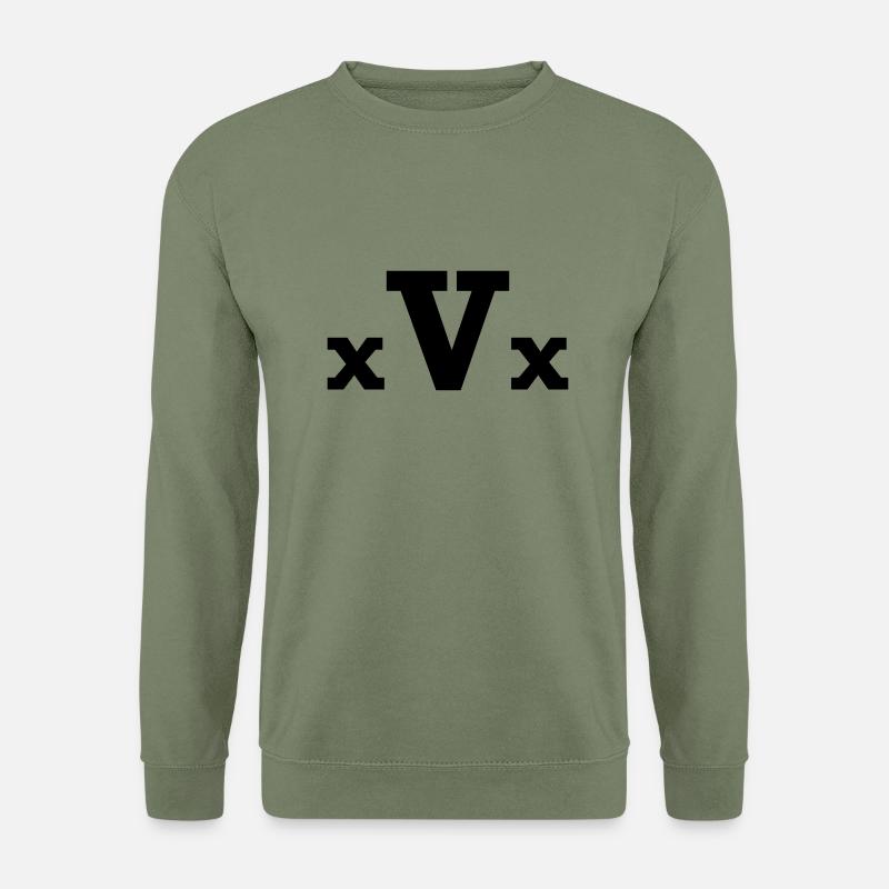 xVx - Straight Edge Vegan - Unisex Pullover - Armeegrün